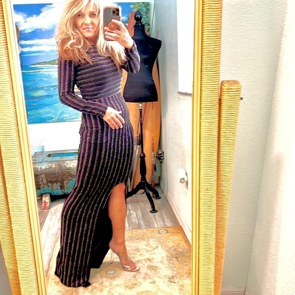 🔥NWT Giffniseti,Stunning Shimmering BodyCon Evening & Cocktail Dress,Compare!